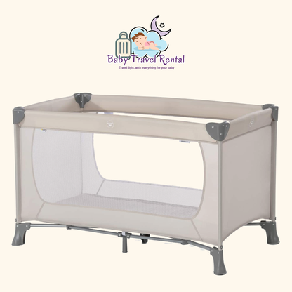 Alquiler cuna de viaje plegable bebé 0-15 kg en Tenerife