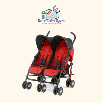 Alquiler silla de paseo gemelar reclinable en Tenerife