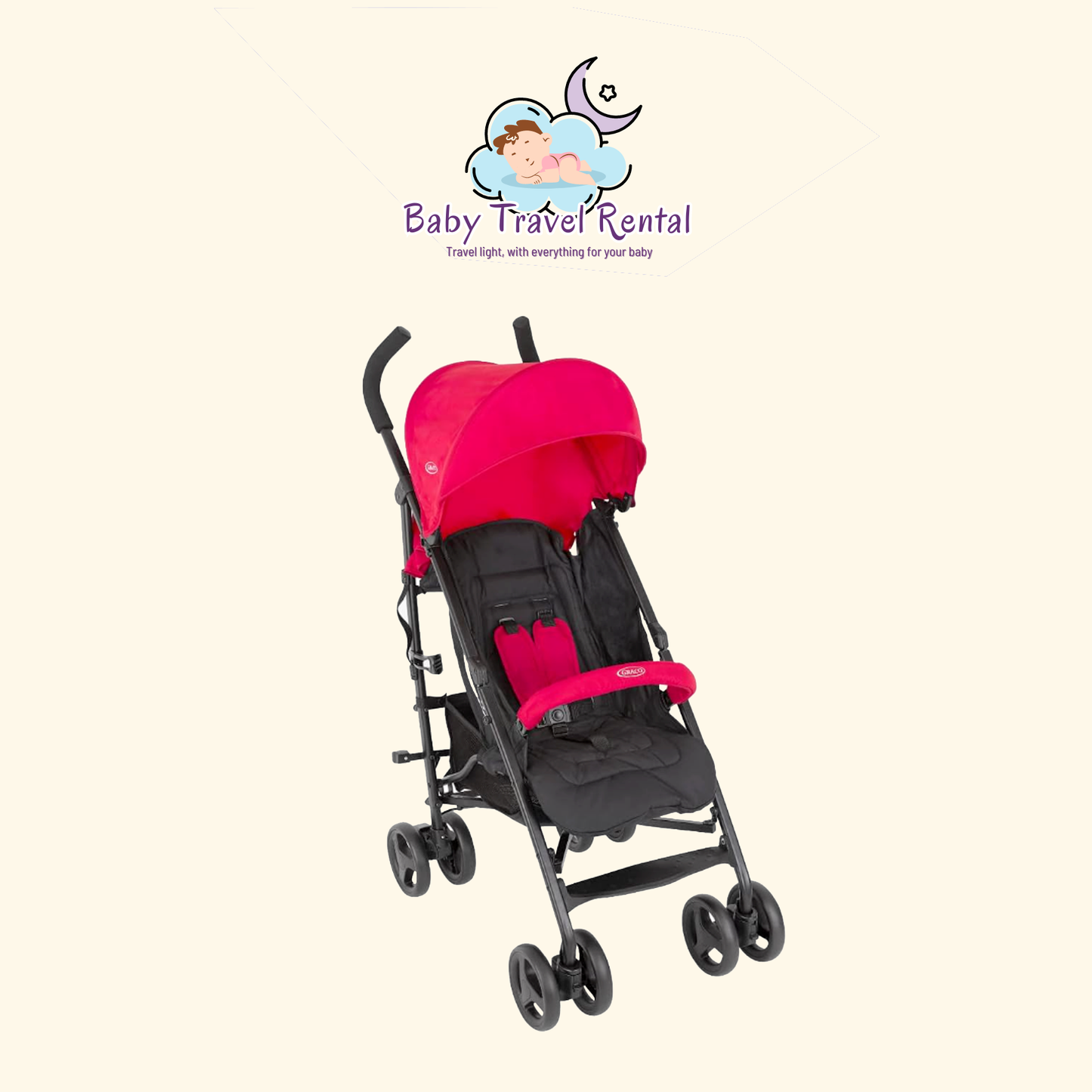 Stroller type cane