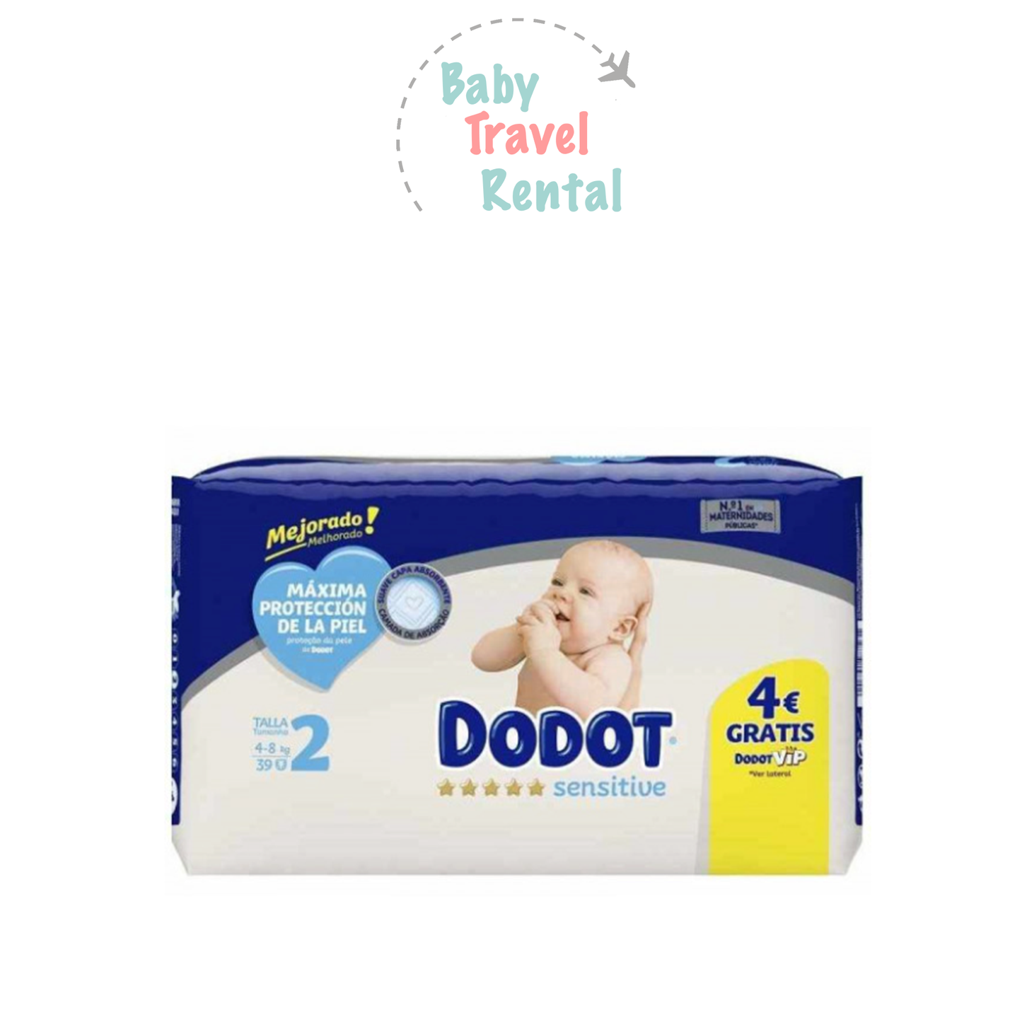 Sensitive Diapers Size 2 - 4/8 kg